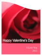 Just Photo with Text Valentine Curved Wine Labels 2.75x3.75